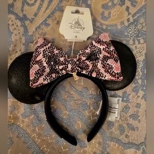 NWT Disney Parks Loungefly Animal Kingdom Safari Snake Skin Minnie Ears Headband